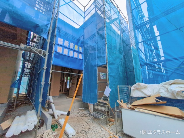 埼玉県春日部市大沼６丁目の新築戸建て上棟写真 2026年2月4日撮影