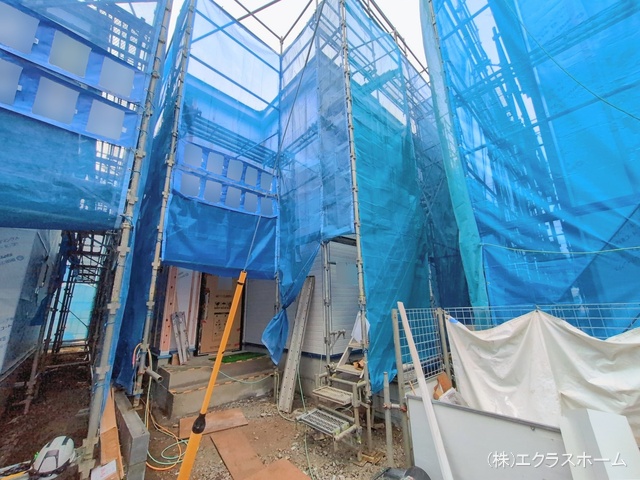 埼玉県春日部市大沼6丁目の新築戸建てシート写真 2026年2月16日撮影