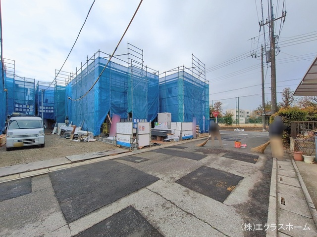 埼玉県春日部市大沼6丁目の新築戸建てシート写真 2026年2月16日撮影