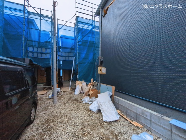 埼玉県春日部市大沼６丁目の新築戸建てシート写真 2026年3月1日撮影