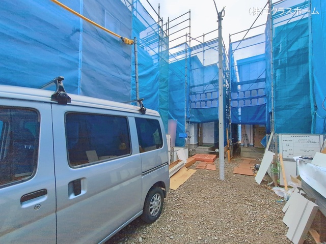 埼玉県春日部市大沼６丁目の新築戸建てシート写真 2026年2月16日撮影