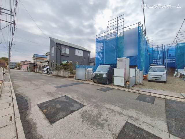 埼玉県春日部市大沼６丁目の新築戸建てシート写真 2026年2月16日撮影