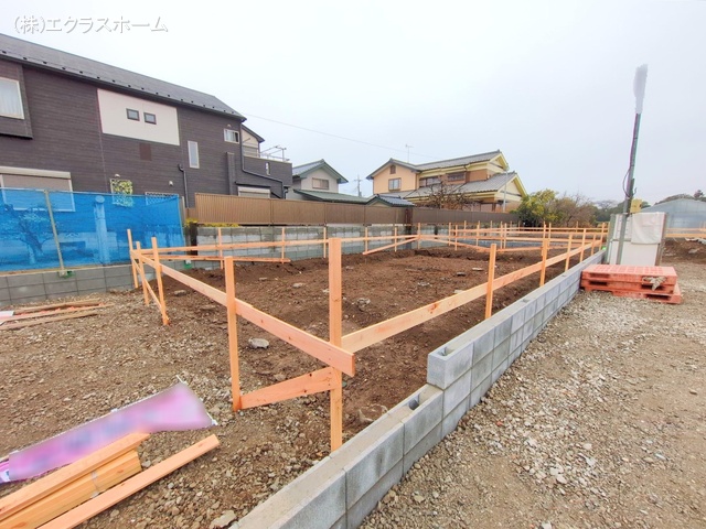 埼玉県春日部市大沼６丁目の新築戸建て基礎写真 2025年12月24日撮影