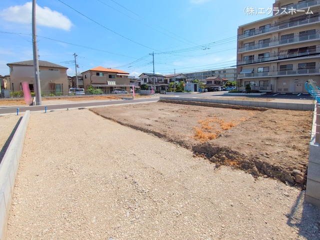 埼玉県春日部市小渕の新築戸建て更地・土地写真 2025年7月21日撮影
