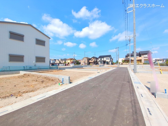 埼玉県春日部市小渕の新築戸建て更地・土地写真 2025年7月21日撮影