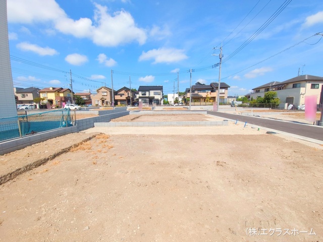 埼玉県春日部市小渕の新築戸建て更地・土地写真 2025年7月21日撮影