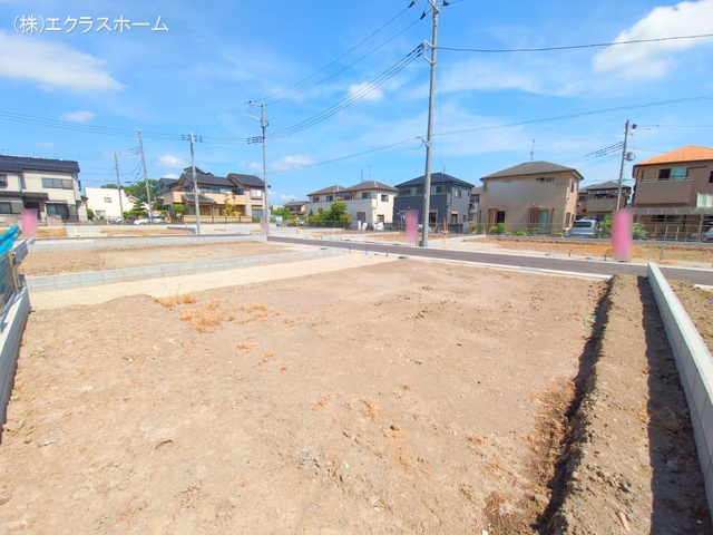 埼玉県春日部市小渕の新築戸建て更地・土地写真 2025年7月21日撮影