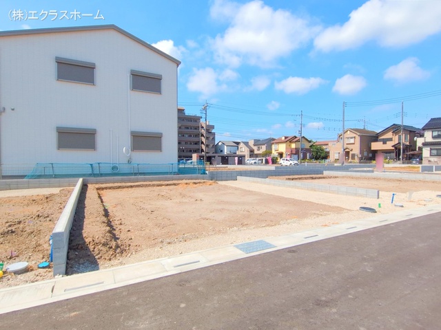 埼玉県春日部市小渕の新築戸建て更地・土地写真 2025年7月21日撮影