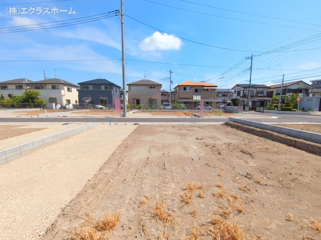 埼玉県春日部市小渕の新築戸建て更地・土地写真 2025年7月21日撮影