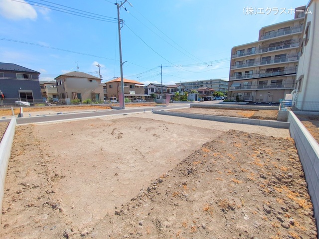 埼玉県春日部市小渕の新築戸建て更地・土地写真 2025年7月21日撮影