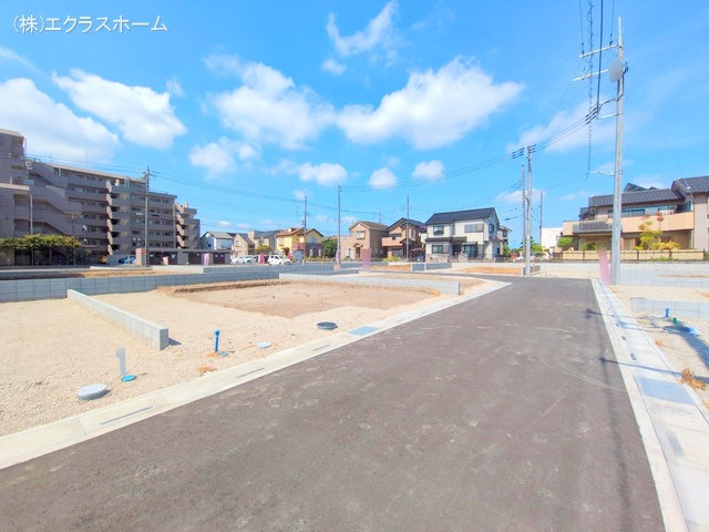 埼玉県春日部市小渕の新築戸建て更地・土地写真 2025年7月21日撮影