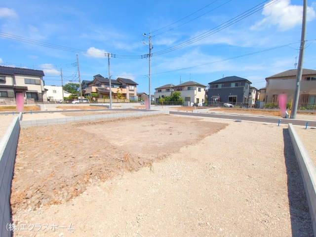 埼玉県春日部市小渕の新築戸建て更地・土地写真 2025年7月21日撮影