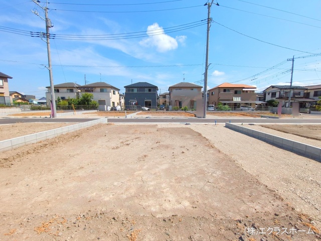 埼玉県春日部市小渕の新築戸建て更地・土地写真 2025年7月21日撮影