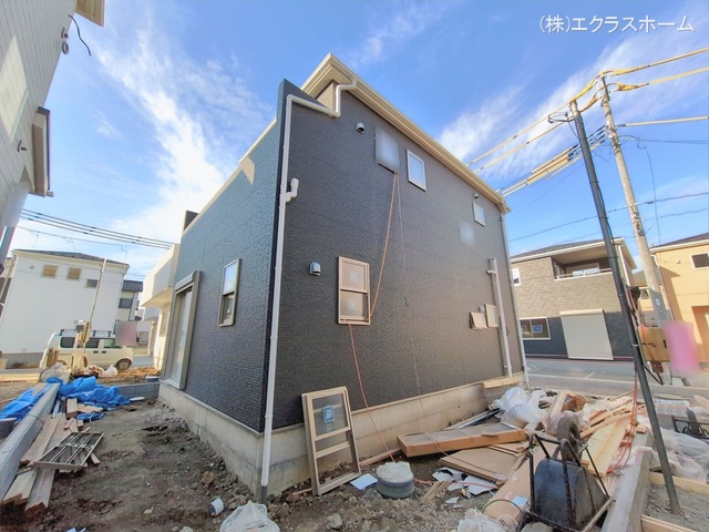 埼玉県春日部市小渕の新築戸建て外構写真 2026年1月14日撮影