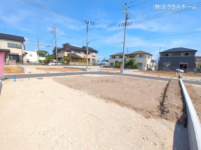 埼玉県春日部市小渕の新築戸建て更地・土地写真 2025年7月21日撮影