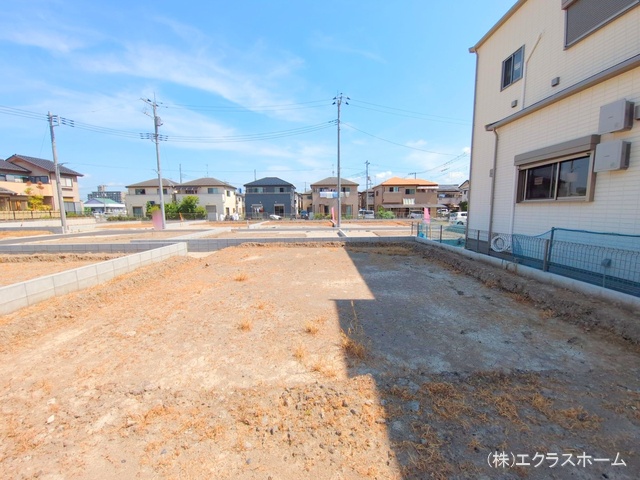 埼玉県春日部市小渕の新築戸建て更地・土地写真 2025年7月21日撮影