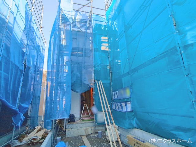 埼玉県春日部市小渕の新築戸建てシート写真 2026年1月7日撮影