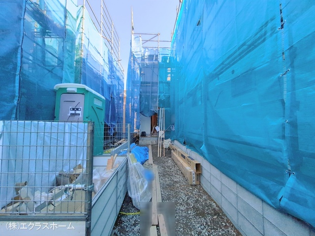 埼玉県春日部市小渕の新築戸建てシート写真 2026年1月7日撮影