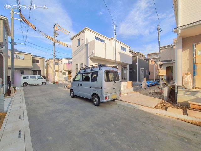 埼玉県春日部市小渕の新築戸建て外構写真 2026年1月14日撮影