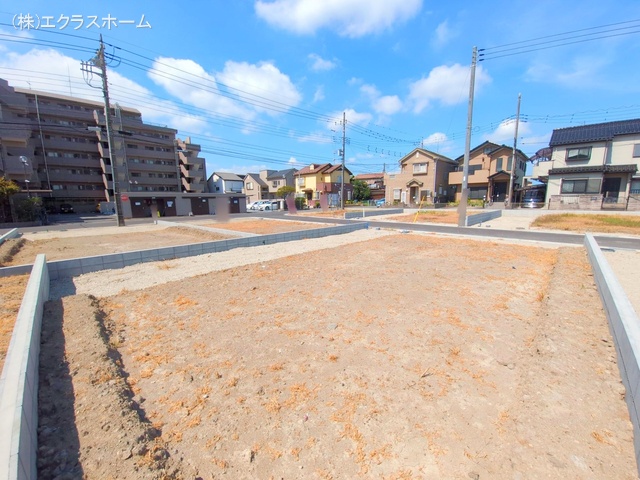 埼玉県春日部市小渕の新築戸建て更地・土地写真 2025年7月21日撮影
