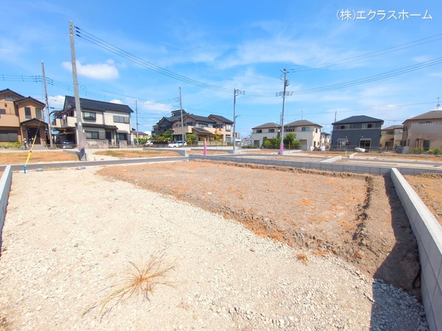 埼玉県春日部市小渕の新築戸建て更地・土地写真 2025年7月21日撮影