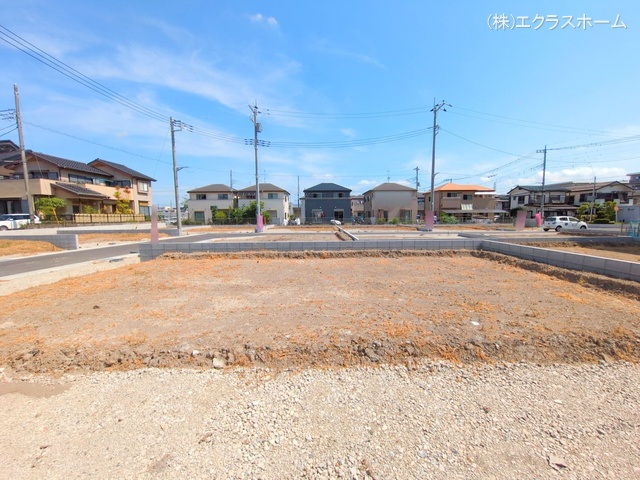 埼玉県春日部市小渕の新築戸建て更地・土地写真 2025年7月21日撮影