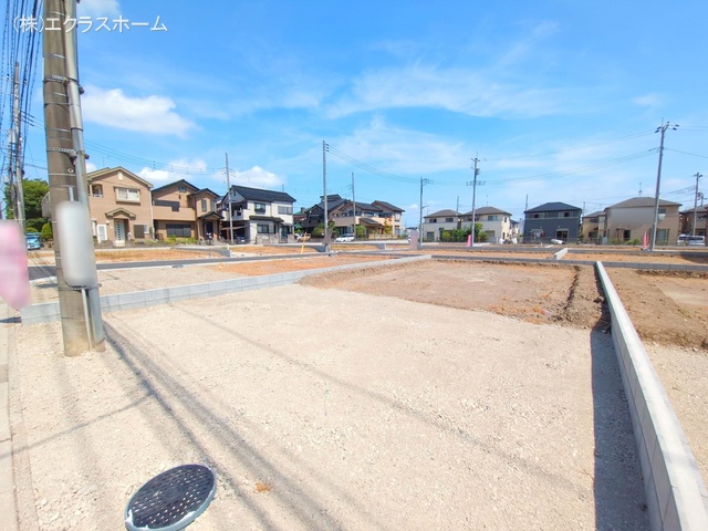 埼玉県春日部市小渕の新築戸建て更地・土地写真 2025年7月21日撮影