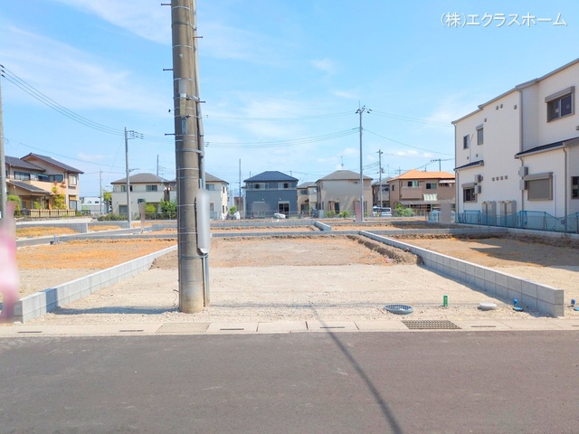 埼玉県春日部市小渕の新築戸建て更地・土地写真 2025年7月21日撮影