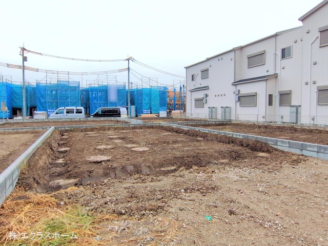 埼玉県春日部市小渕の新築戸建て更地・土地写真 2025年10月15日撮影