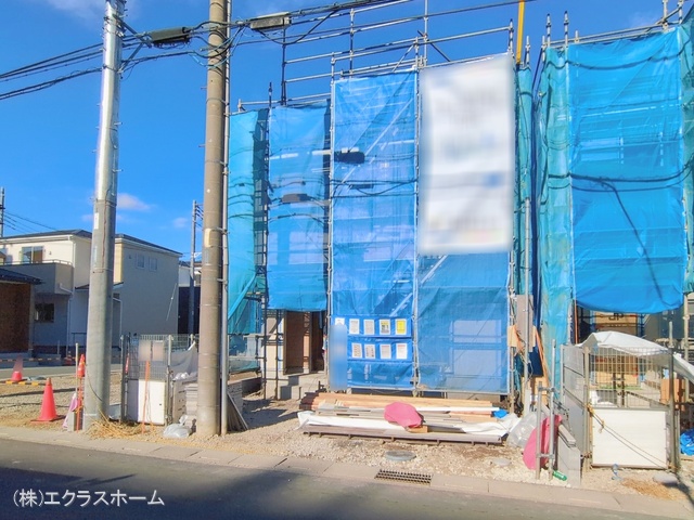 埼玉県春日部市小渕の新築戸建てシート写真 2026年1月7日撮影