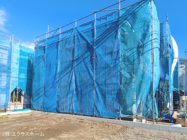 埼玉県春日部市小渕の新築戸建てシート写真 2026年1月7日撮影