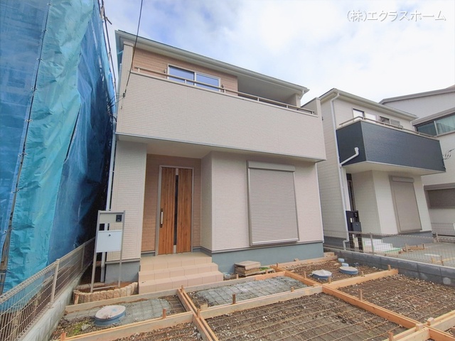 埼玉県春日部市小渕の新築戸建て外構写真 2026年2月25日撮影