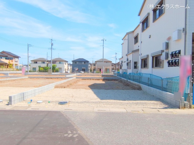 埼玉県春日部市小渕の新築戸建て更地・土地写真 2025年7月21日撮影