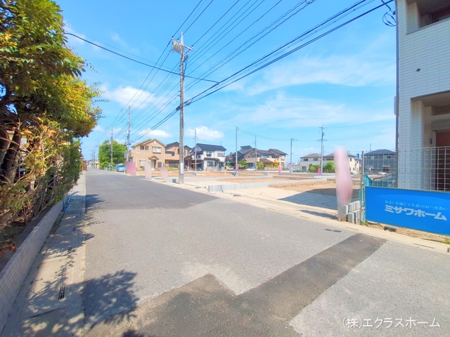 埼玉県春日部市小渕の新築戸建て更地・土地写真 2025年7月21日撮影