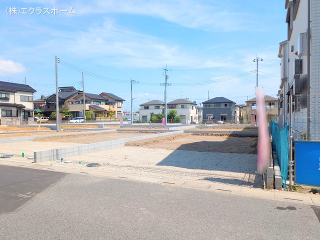 埼玉県春日部市小渕の新築戸建て更地・土地写真 2025年7月21日撮影