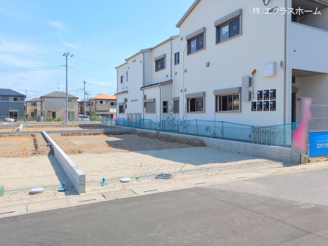 埼玉県春日部市小渕の新築戸建て更地・土地写真 2025年7月21日撮影