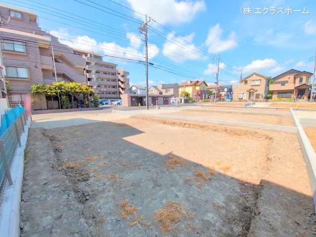 埼玉県春日部市小渕の新築戸建て更地・土地写真 2025年7月21日撮影