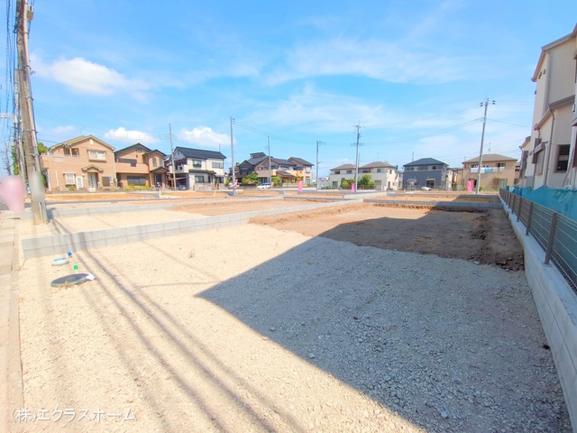埼玉県春日部市小渕の新築戸建て更地・土地写真 2025年7月21日撮影