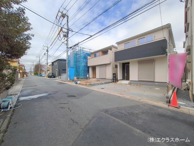 埼玉県春日部市小渕の新築戸建て外構写真 2026年2月25日撮影