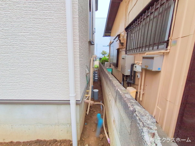 埼玉県春日部市上蛭田の新築戸建て外構写真 2025年10月19日撮影