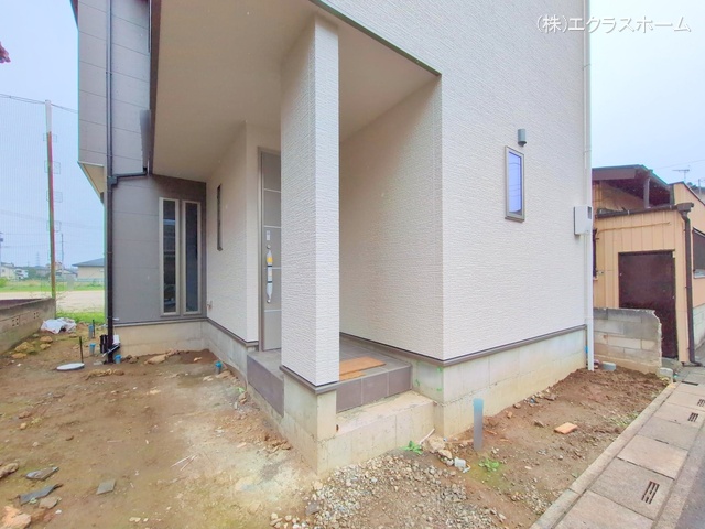 埼玉県春日部市上蛭田の新築戸建て外構写真 2025年10月19日撮影
