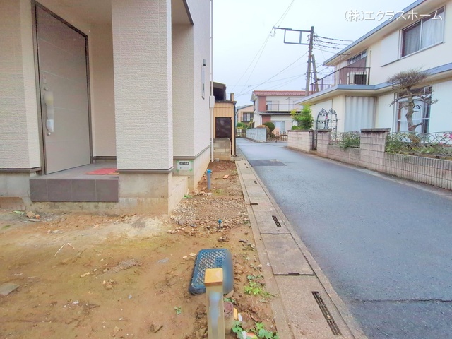 埼玉県春日部市上蛭田の新築戸建て外構写真 2025年10月19日撮影