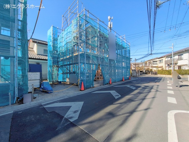 埼玉県春日部市一ノ割２丁目の新築戸建て上棟写真 2026年2月2日撮影