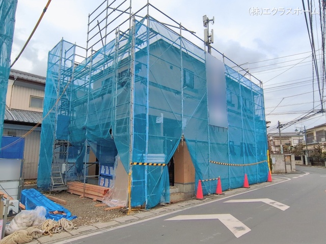 埼玉県春日部市一ノ割2丁目の新築戸建て上棟写真 2026年2月16日撮影