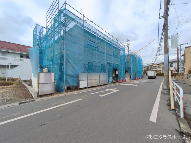 埼玉県春日部市一ノ割２丁目の新築戸建て上棟写真 2026年2月16日撮影