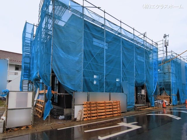 埼玉県春日部市一ノ割２丁目の新築戸建てシート写真 2026年3月2日撮影