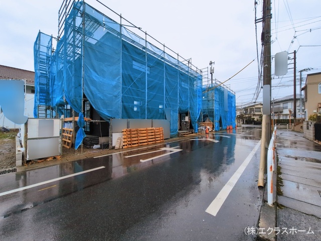 埼玉県春日部市一ノ割２丁目の新築戸建てシート写真 2026年3月2日撮影