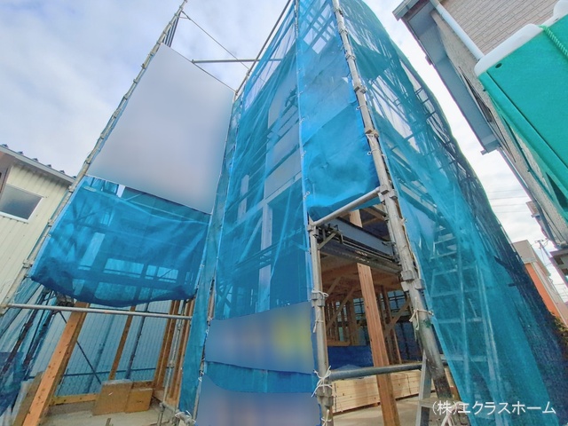 埼玉県春日部市豊野町1丁目の新築戸建て上棟写真 2026年2月19日撮影