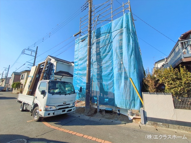 埼玉県春日部市藤塚の新築戸建て上棟写真 2026年2月1日撮影