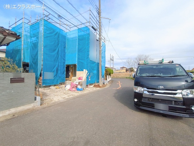 埼玉県春日部市藤塚の新築戸建てシート写真 2026年2月26日撮影